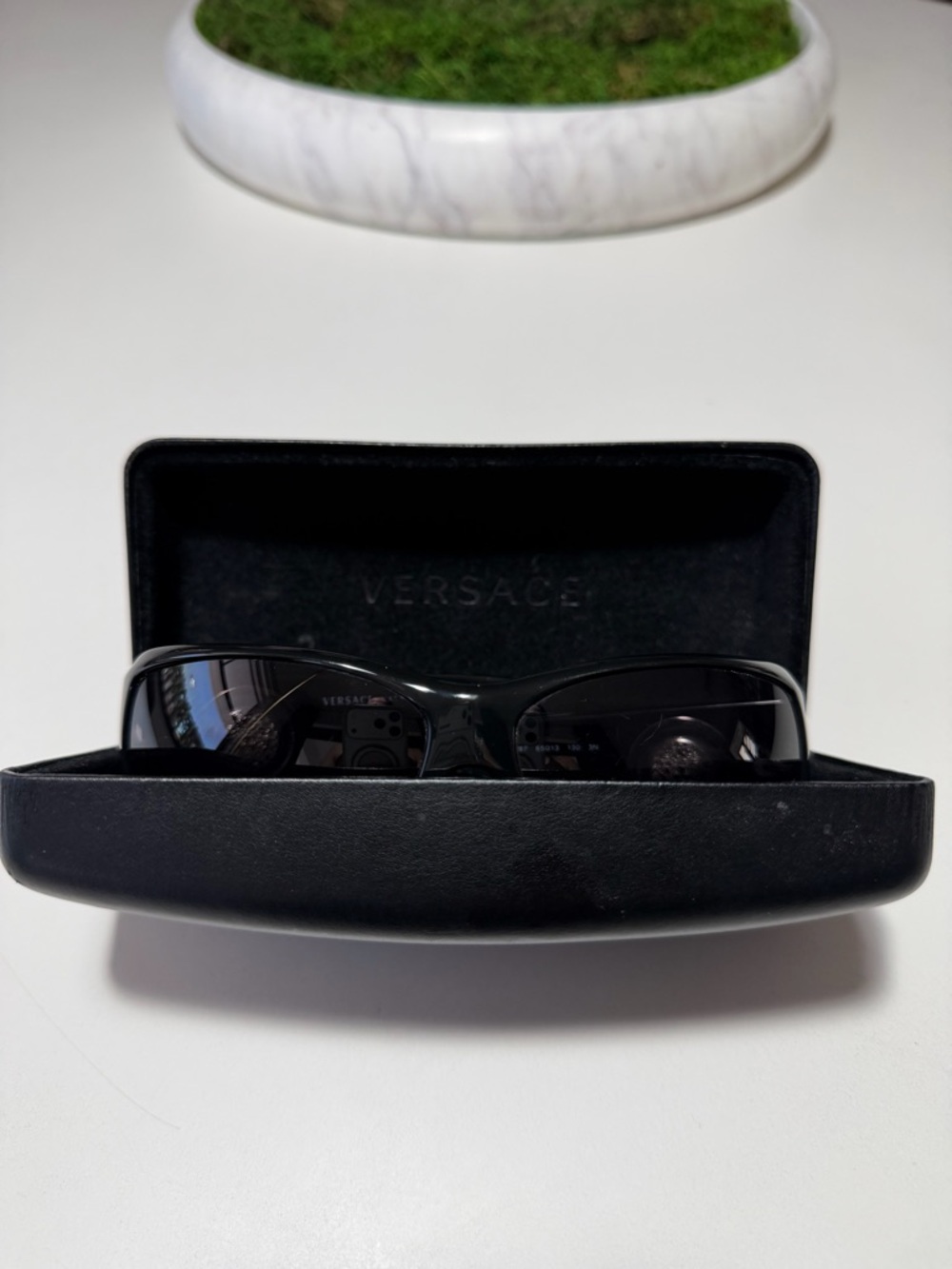 Authentic Versace 4105 Both sides Medusa Emblems Wrap Black Sunglasses - Picture 11 of 12